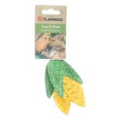 Flamingo Kanda Amarelo e Verde Brinquedo para roedores