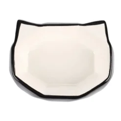 Flamingo Kubo Comedouro e Bebedouro Preto e Branco para gatos