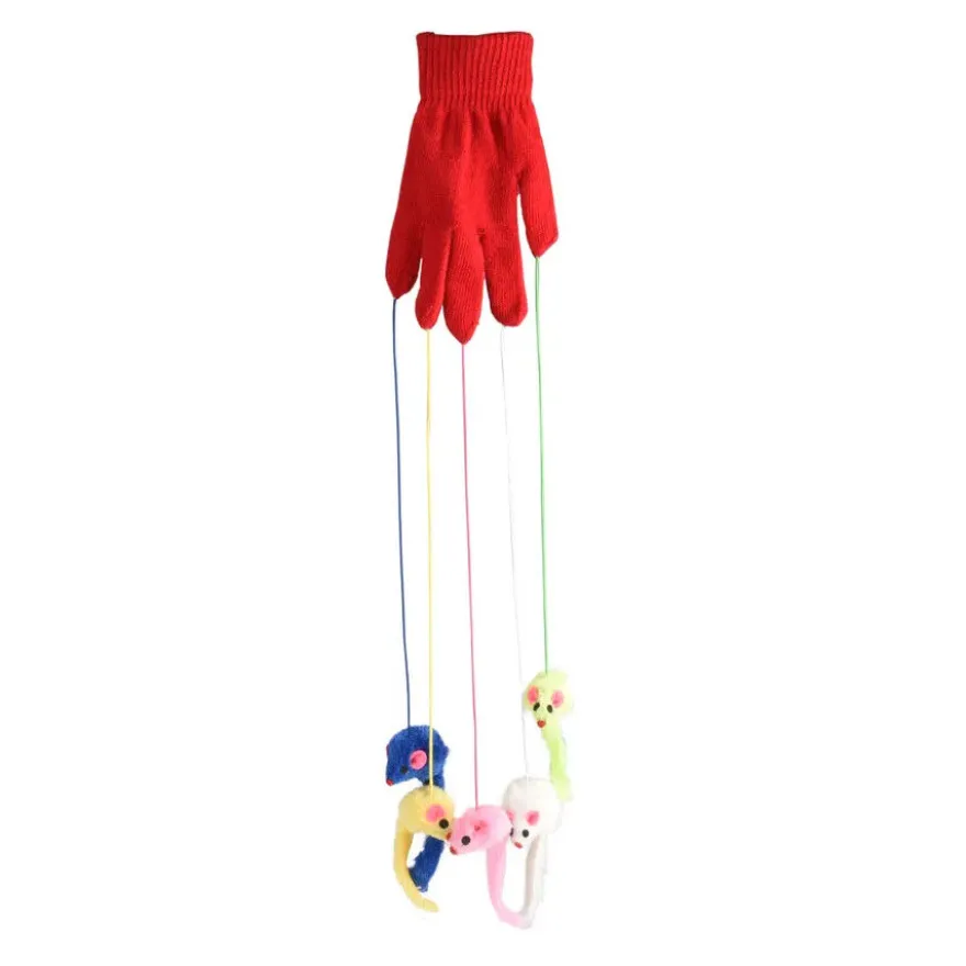Flamingo Luva de brinquedo para gatos