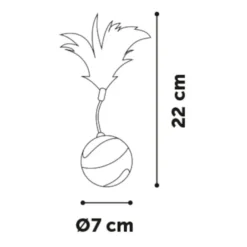 Flamingo Magic Mechta Azul Bola com movimento para gatos