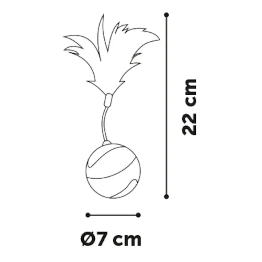 Flamingo Magic Mechta Azul Bola com movimento para gatos