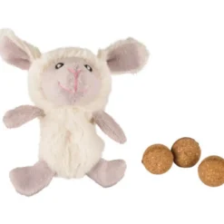 Flamingo Ovelha de Peluche com Catnip para gatos