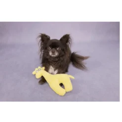Flamingo Pebbles Girafa de Peluche Amarela para cães