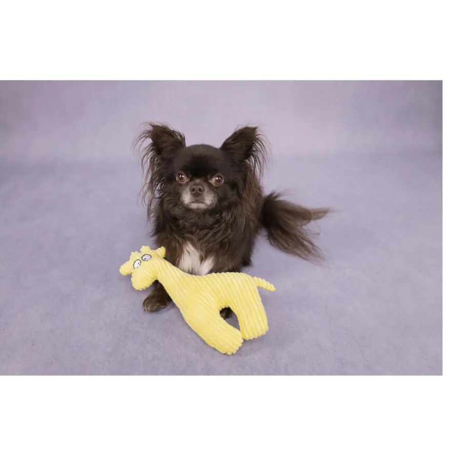Flamingo Pebbles Girafa de Peluche Amarela para cães