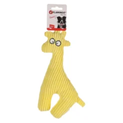 Flamingo Pebbles Girafa de Peluche Amarela para cães