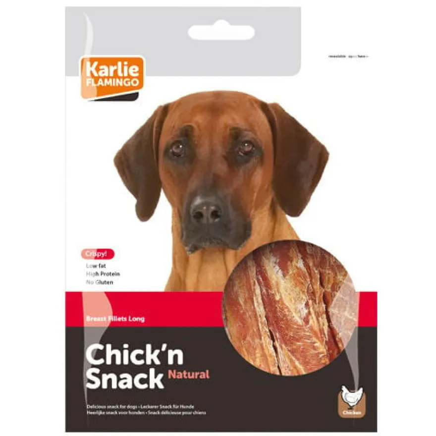 Flamingo Peito de Frango seco para cães