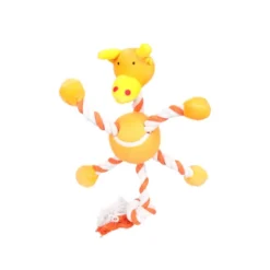 Flamingo Peluche de Bola com Cordas para cães