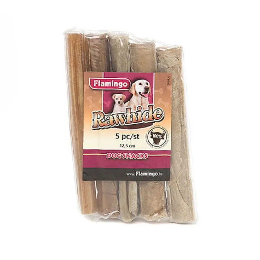 Flamingo snacks dentais Rawhide para cães