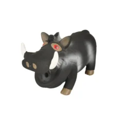 Flamingo Squeaky Brinquedo Javali Preto para cães