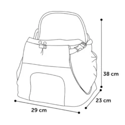 Flamingo Sybil Mochila Frontal Azul para animais de estimação