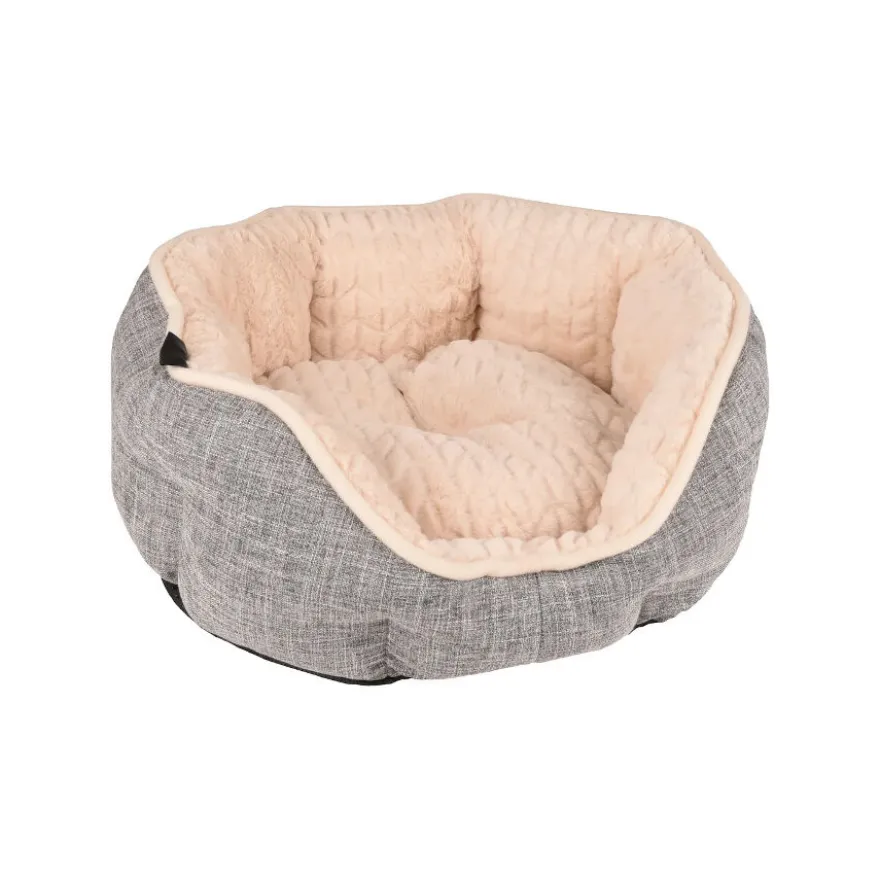 Flamingo Zupo Octagonal Cinzenta cama alcofa para cães e gatos