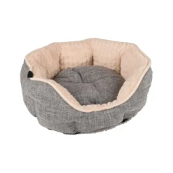 Flamingo Zupo Octagonal Cinzenta cama alcofa para cães e gatos
