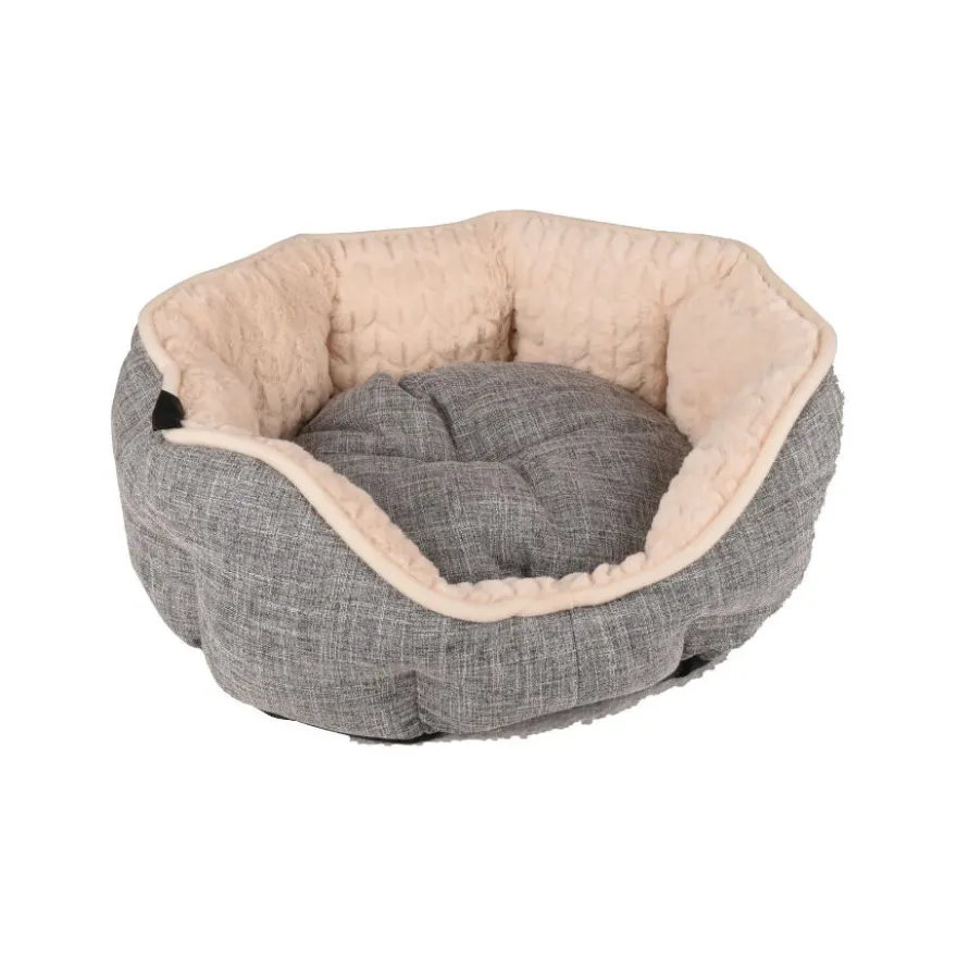 Flamingo Zupo Octagonal Cinzenta cama alcofa para cães e gatos