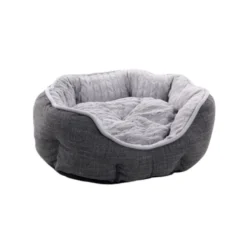 Flamingo Zupo Octagonal Cinzenta Escura cama para cães e gatos