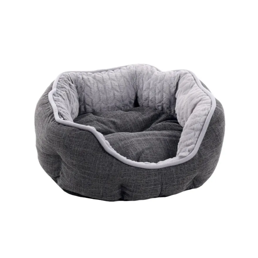Flamingo Zupo Octagonal Cinzenta Escura cama para cães e gatos