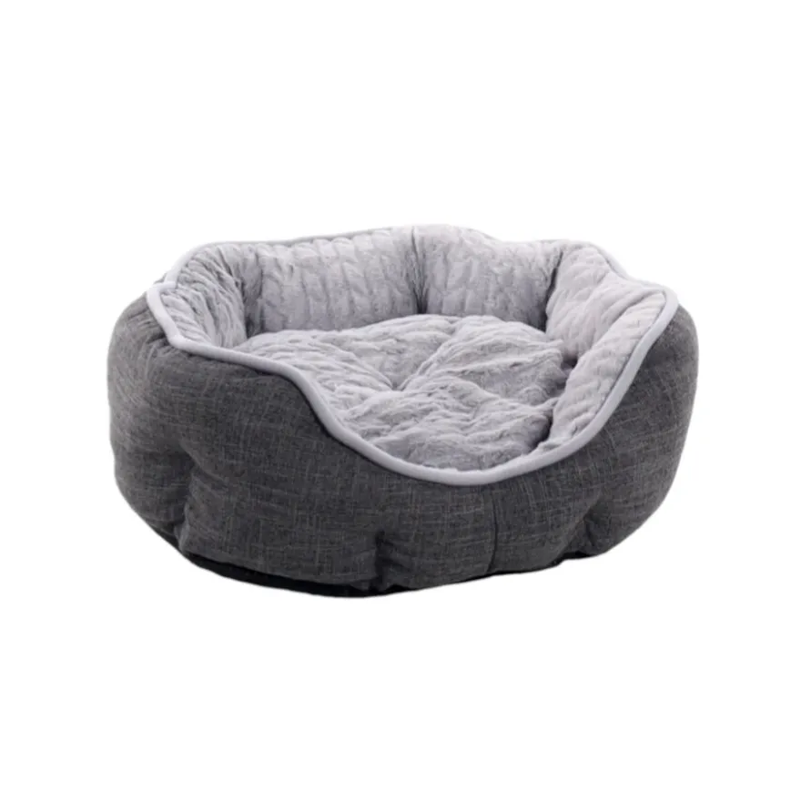 Flamingo Zupo Octagonal Cinzenta Escura cama para cães e gatos