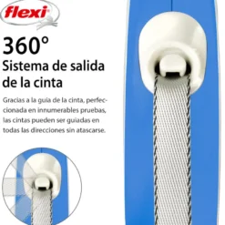 Flexi Correia New Comfort Trela extensível azul escura para cães
