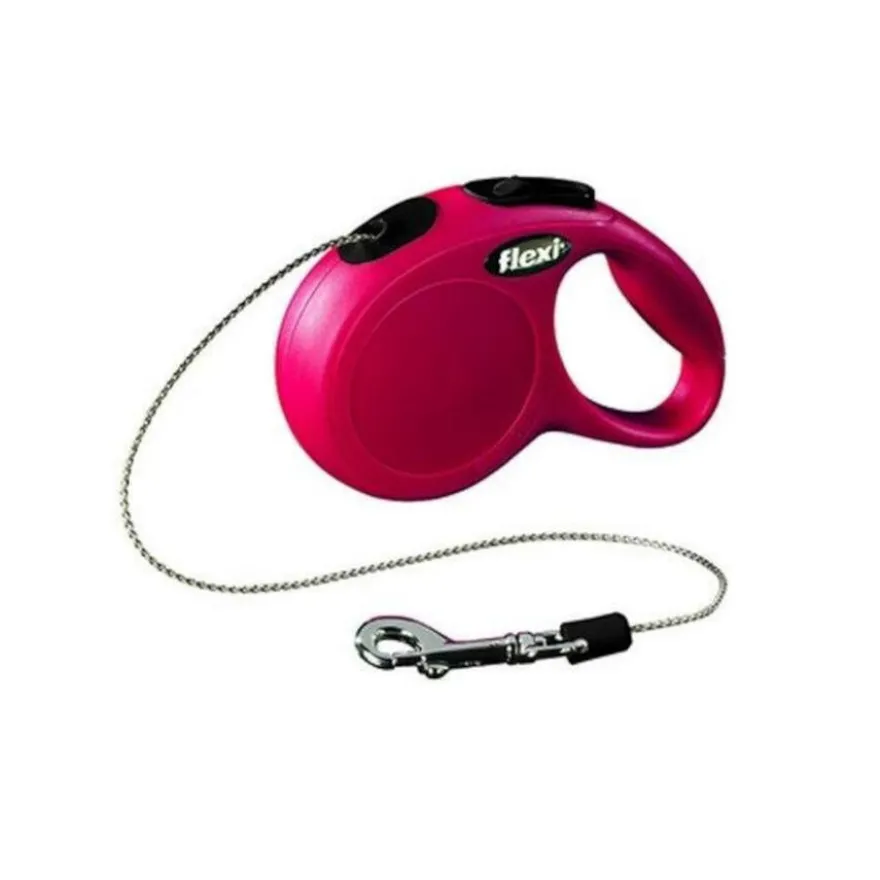 Flexi New Classic Trela Extensivel vermelha para gatos