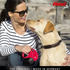 Flexi New Classic Trela Extensível de Fita Azul para Cães