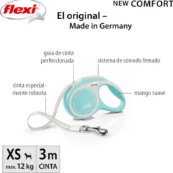 Flexi New Comfort Trela extensível azul para cães