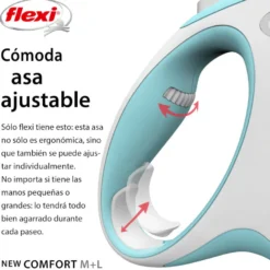 Flexi New Comfort Trela extensível azul para cães