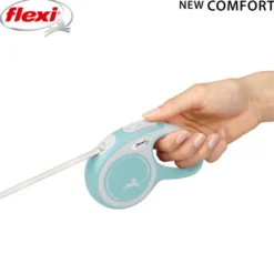 Flexi New Comfort Trela extensível azul para cães