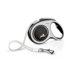 Flexi New Comfort Trela extensível cinza para cães