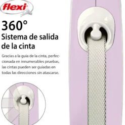 Flexi New Comfort Trela extensível cor-de-rosa para cães