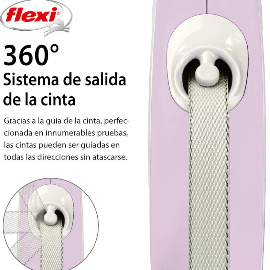 Flexi New Comfort Trela extensível cor-de-rosa para cães