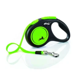 Flexi New Neon Trela extensível verde para cães