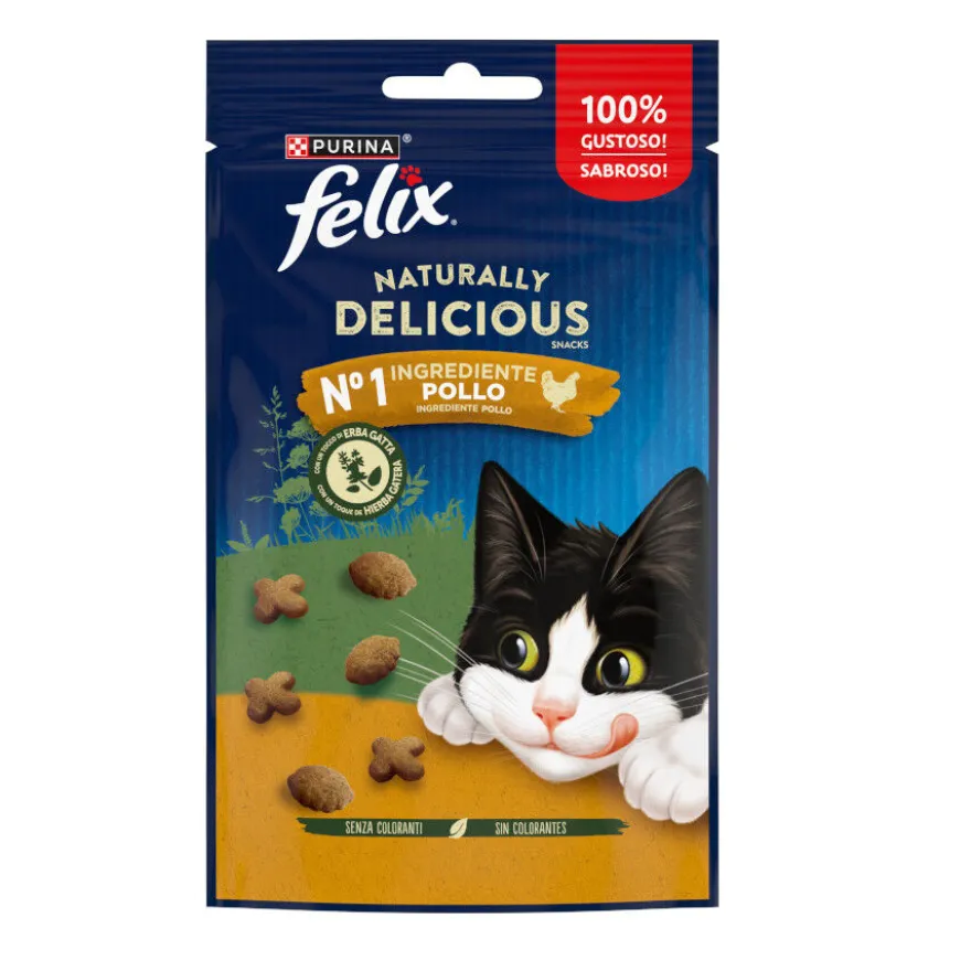Félix Snacks Naturally Delicious de Frango para Gatos
