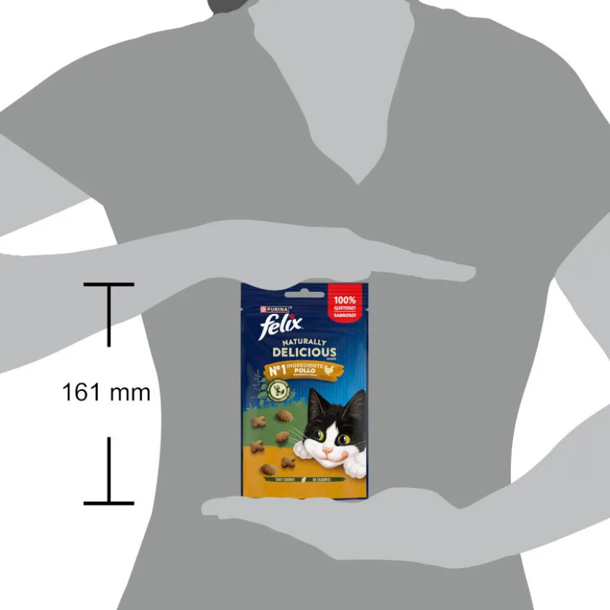 Félix Snacks Naturally Delicious de Frango para Gatos