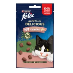 Félix Snacks Naturally Delicious de Salmão para Gatos