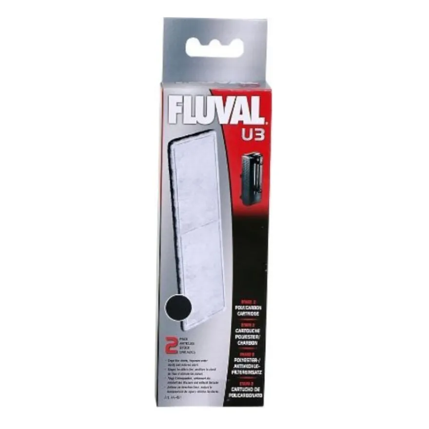 Fluval U3 Carregador filtrante de carbono para filtros