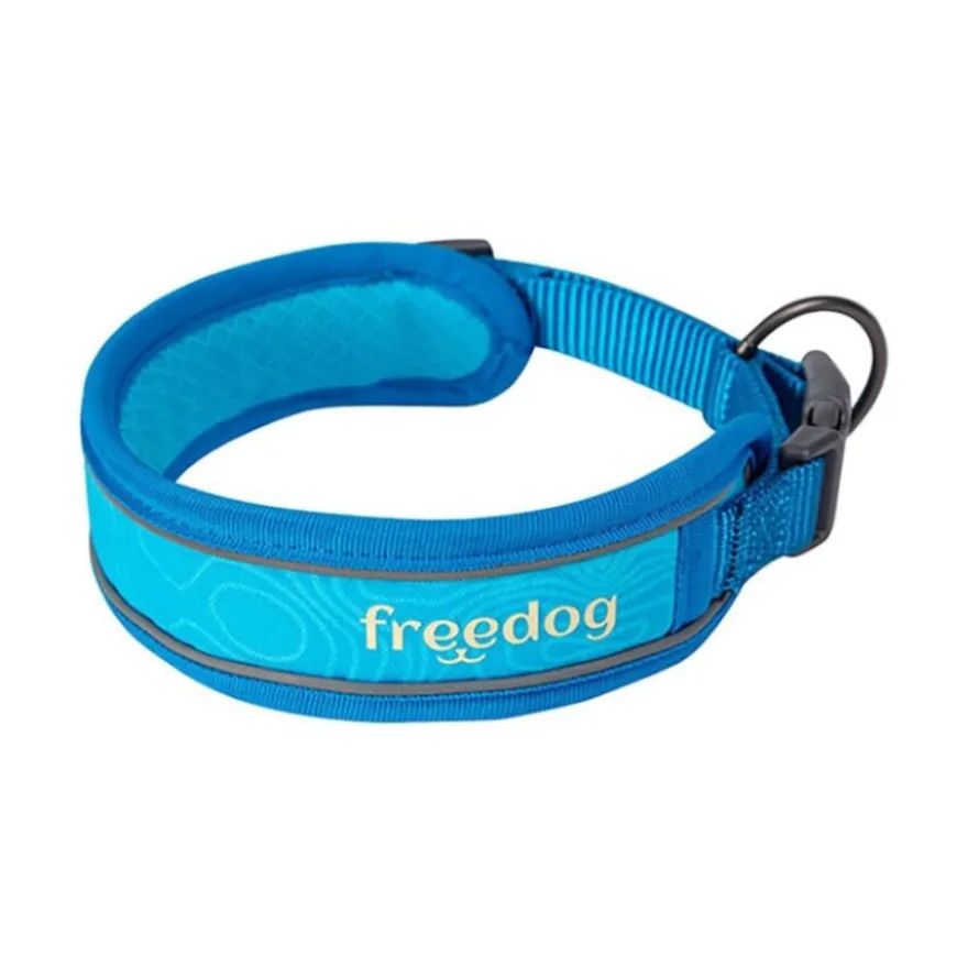 Freedog Cool Pro Tech Coleira Azul para cães