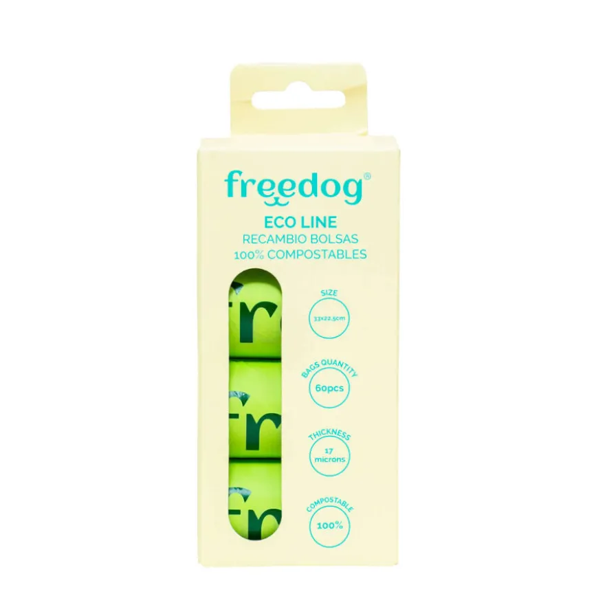 Freedog Eco Line Sacos higiénicos compostáveis para cães