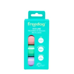 Freedog Eco Line Sacos higiénicos de cor pastel para cães