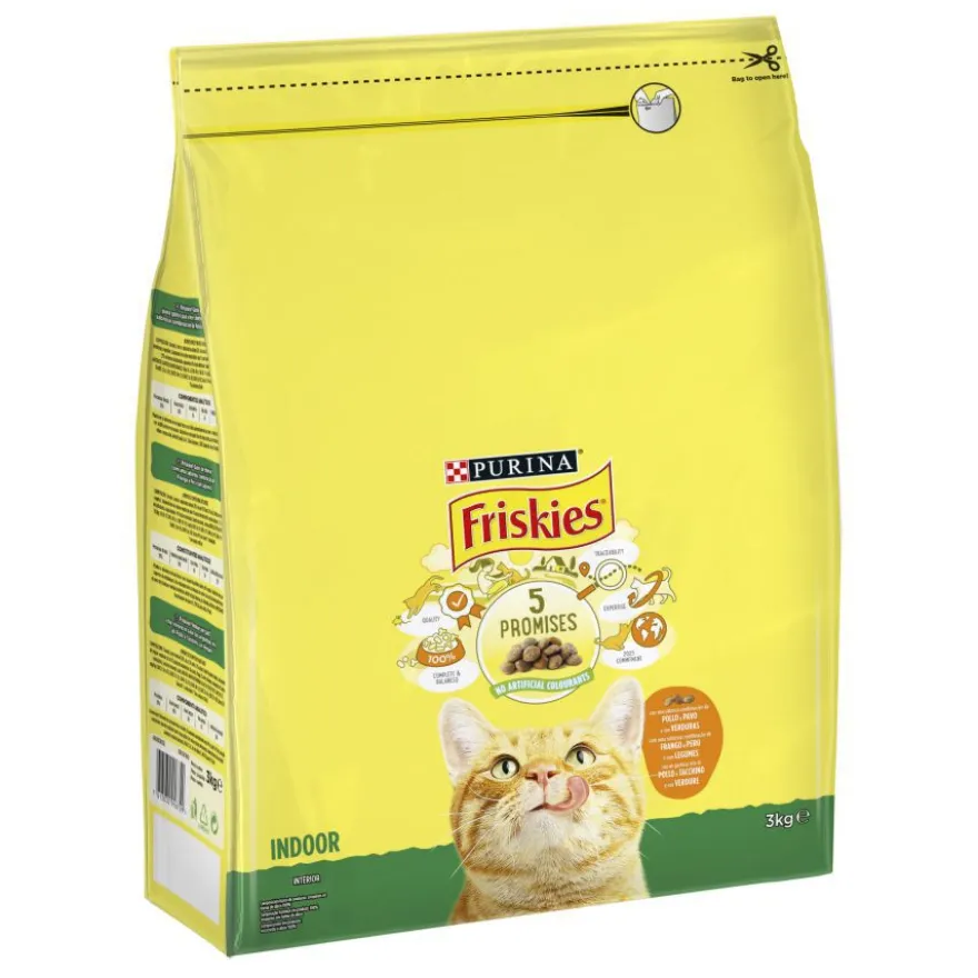 Friskies Indoor Controlo Bolas Pelo ração para gatos