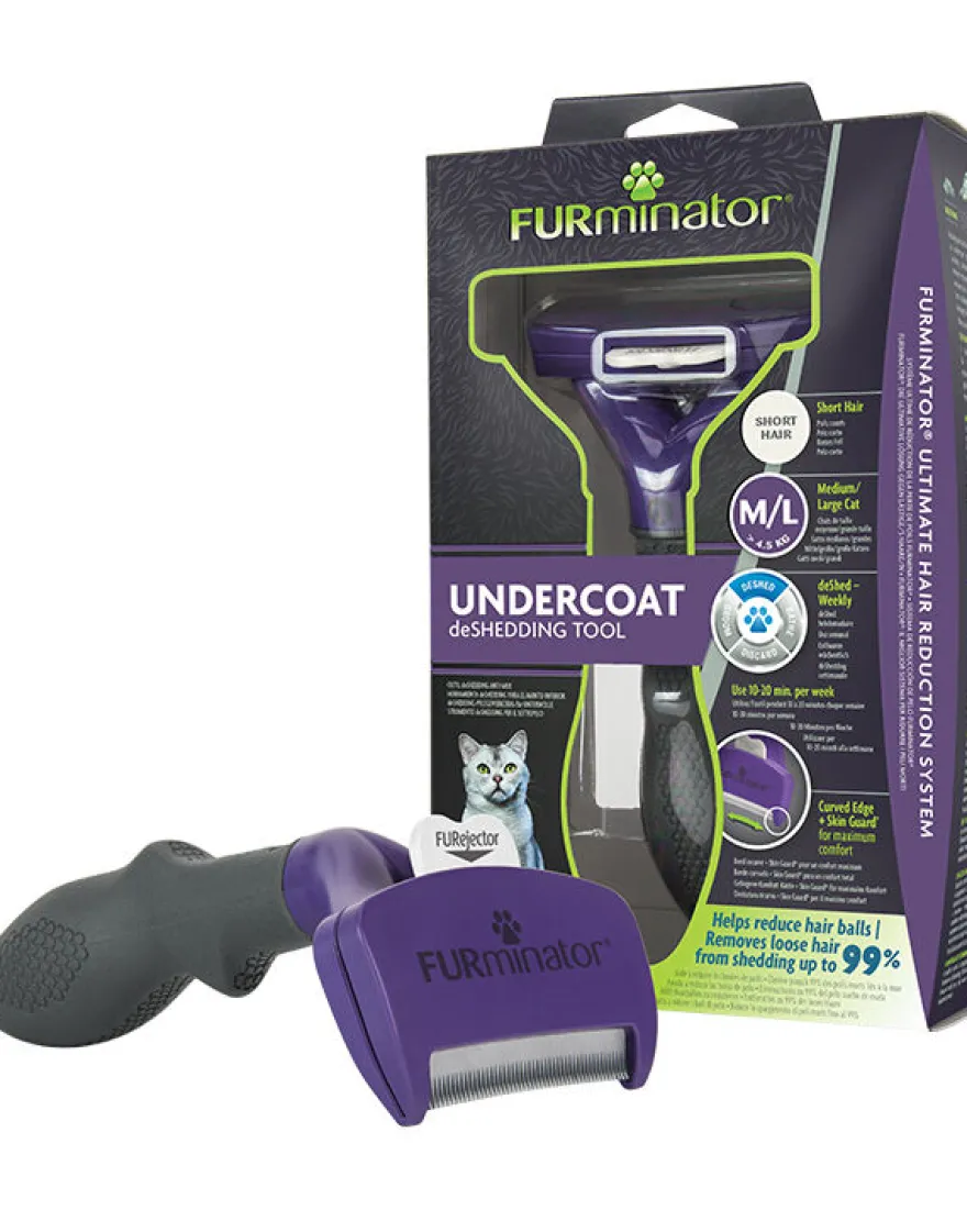 Furminator escova para gatos de pelo curto