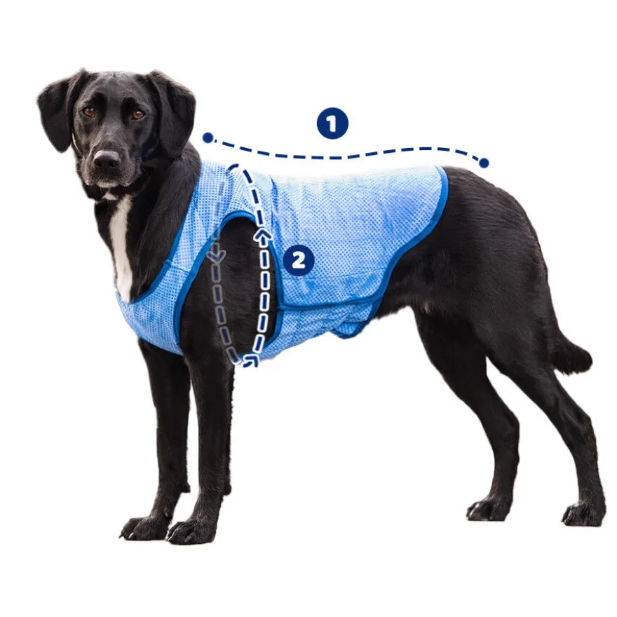 GF Pet ElastoFit Ice Vest Colete Refrescante para cães