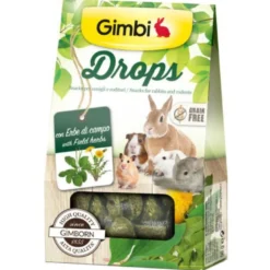 Gimbi Dropps ervas do campo snack para roedores