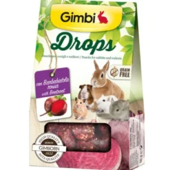 Gimbi Drops Doces Beterraba para roedores