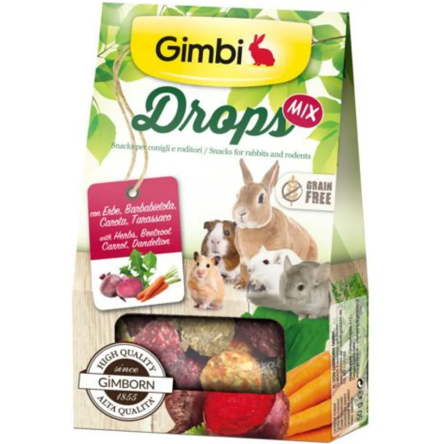 Gimbi Drops Mix Doces para roedores