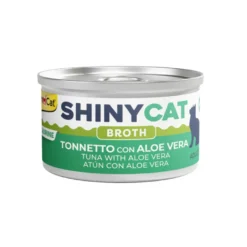 GimCat Comida húmida Caldo de Atum e Aloé Vera em lata para gatos