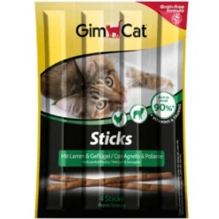 Gimcat Palitos de cordeiro para gatos
