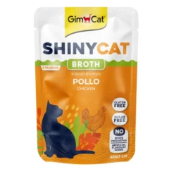 GimCat Shiny Caldo de Frango para Gatos