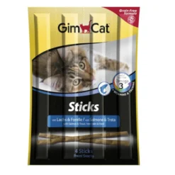 GimCat Sticks de Truta e Salmão para gatos