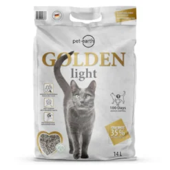Golden Grey Areia de gato aglutinante
