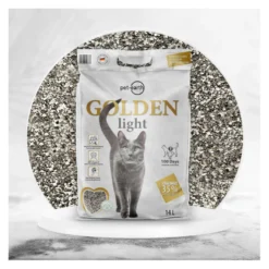 Golden Grey Areia de gato aglutinante
