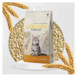 Golden Grey Areia de gato de aglutinação de trigo